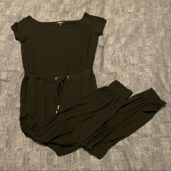 Express Pants - Black jumpsuit from Express